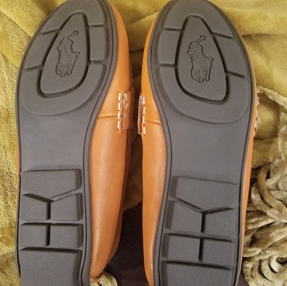 Polo Ralph Lauren Telly Leather Boat Driver Slip on Shoes - Picture 5 of 7